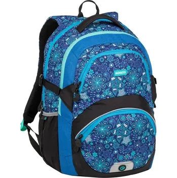 Školní batoh Školní batoh Bagmaster s více přihrádkami, černý, modrý, 24 l