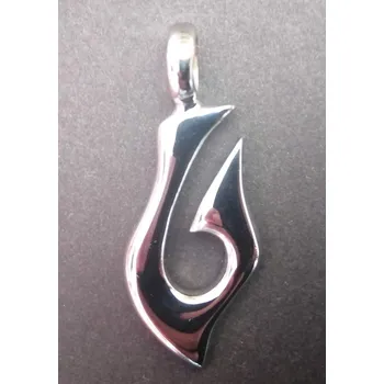 Přívěsek 3D háček - varianta 2- ocelový přívěsek