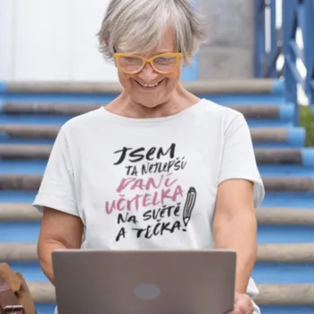 Nášivka Nažehlovací nápis - Jsem ta nejlepší paní učitelka na světě