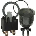 SCHURTER Přepínač odolný vandalům s aretací DPST-NO ON-OFF 22mm 12A LED