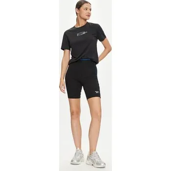 Reebok Sportovní kraťasy Rie Bike Short 100037097 Černá Slim Fit M