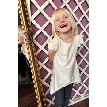 Dívčí oblečení Krásná mamka Dívčí šaty/tunika volánky Velikost: 3-4 roky