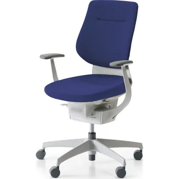 Kokuyo ING japonská aktivní židle GLIDER 360° čalouněná bílá kostra fialová bílá