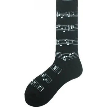 Ponožky v černé barvě EU 36-41 - notová osnova