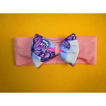 Čelenka Arex, ČR Široká čelenka s mašlí Barva: světlerůžová+fialová, Velikost: 46-48