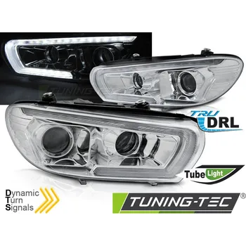 Přední světlomet SVĚTLOMETY TUBE SEQ LED CHROME pro VW SCIROCCO 14-17