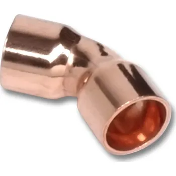 rozdělovač topení Sanha 5041 koleno pájecí Cu 45° 28 mm FF 1504128