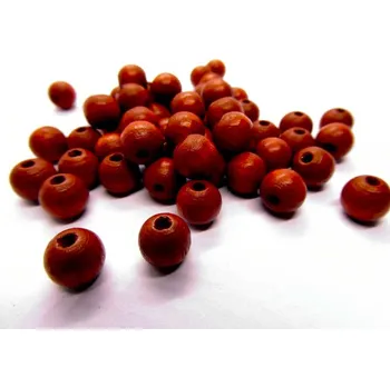 Dětské navlékací korálky Pro Háčkování Dřevěný korálek 8 mm skořicový