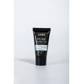 Lak na nehty LNS Push Gel 30g /Polyacryl gel - MILK WHITE
