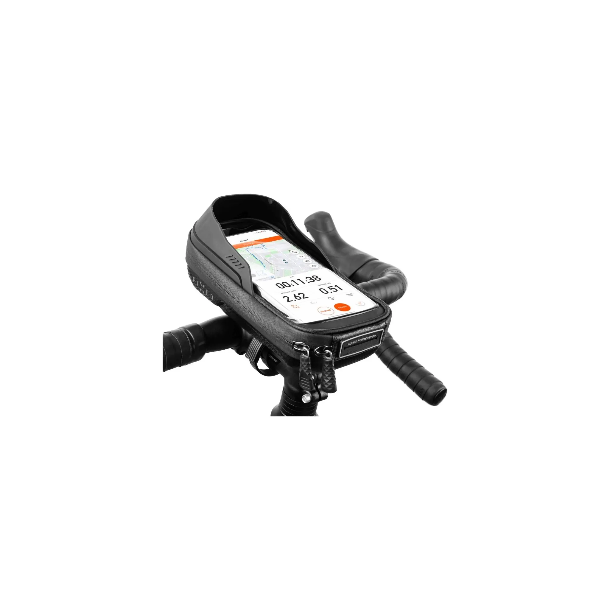 Fotografie 2 - Pouzdro na mobilní telefon FIXED Bikee Bag 2 6,8" černé