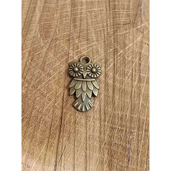 Přívěsek Přívěsek sova 11x18 mm barva staromosaz
