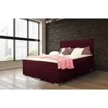 Boxspring Silver - fialová 180x200 cm, Topper: Ne