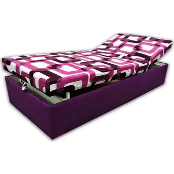 Postel Čalouněná postel Alex - fialová 80x200