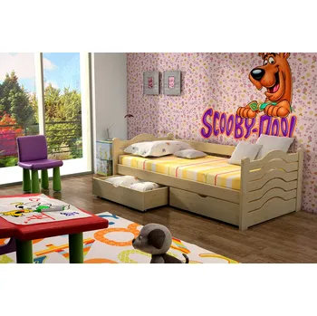 Dětská postel Dětská postel s úložným prostorem Pinokio Barva dřeva: Borovice přírodní, 80x180