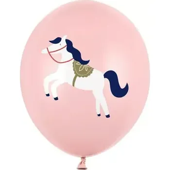 Latexový balonek koník pastelově růžový