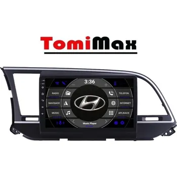 Auto Hi-Fi TomiMax Hyundai Elantra Android 14 autorádio s WIFI, GPS, USB, BT HW výbava: 4 Core 2GB+32GB LOW - Model auta: Hyundai Elantra 2016-2018, Velikost obrazovky: Dotyková obrazovka: 9"