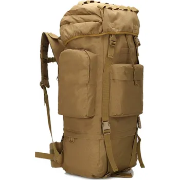 Krosna - batoh 65 l, khaki, 32x20x75cm, Smilodon