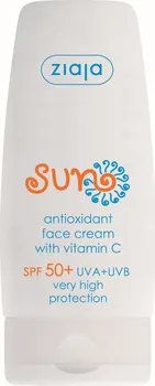 Přípravek na opalování Ziaja Face Cream antioxidační pleťový krém na opalování s vitamínem C SPF50+ 50 ml