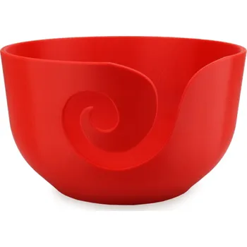 Organizér galanterie Pro Háčkování Miska na klubíčko VLNKA, XL červená