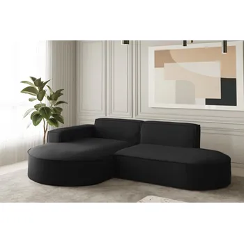 Sedací souprava Sedací souprava do L - Parma studio - černá Varianta: Levá