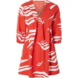 esmara® Dámské lněné šaty (40, červená)