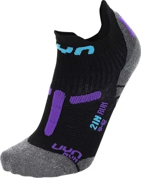 Dámské ponožky Dámské ponožky UYN RUN 2IN SOCKS Black/Violet 35/36