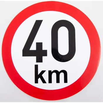značka 40 km/h samolepka 190 mm