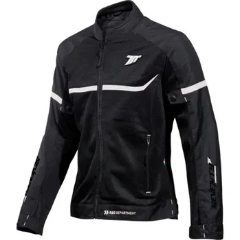 Moto oblečení Dámská bunda na motorku SEVENTY DEGREES SD-JR30.2 Mojave černo-bílá