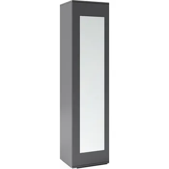 Šatní skříň Šatní skříň Emi 45 cm se zrcadlem - šedá grafit
