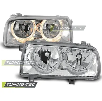 Přední světlomet SVĚTLOMETY ANGEL EYES CHROMOVANÉ pro VW VENTO 01.92-08.98
