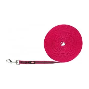 Vodítko pro psa Stopovací vodítko pogumované - růžové 5m