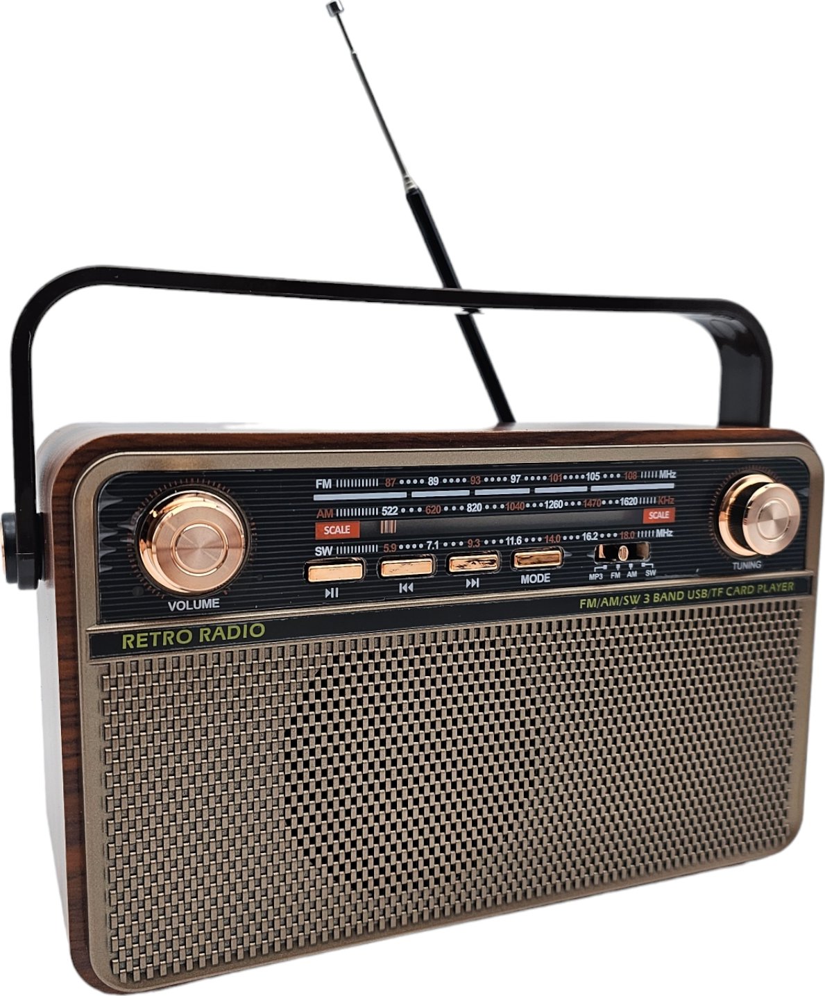 Přenosné dobíjecí retro rádio MK621 Zbozi.cz