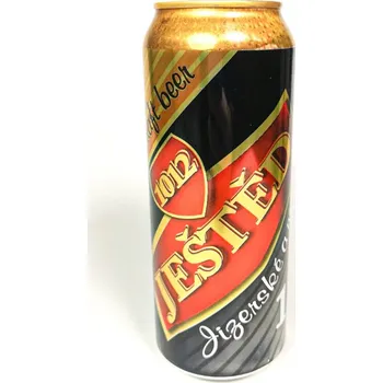 Pivo Ještěd 12° - světlý ležák 5.2% - pivovar Radas Collection Still s.r.o. - plech - 0.5L
