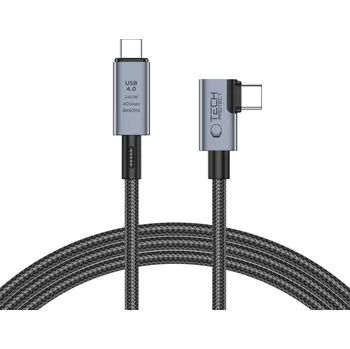 Datový kabel TECH-PROTECT ULTRABOOST MAX ”L” USB 4.0 8K 40GBPS TYPE-C CABLE PD 240W 150CM GREY