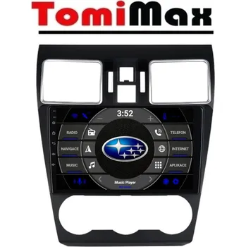 Autorádio TomiMax Subaru Forester Android 14 autorádio s WIFI, GPS, USB, BT HW výbava: 4 Core 2GB+32GB LOW - Model auta: Subaru Forester 2015-2018, Velikost obrazovky: Dotyková obrazovka: 9"
