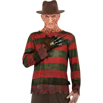 Karnevalový kostým Smiffys Kostým Freddy Krueger s kloboukem a rukavicí