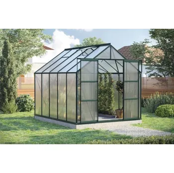 Skleník Skleník Vitavia Uranus 8300 polykarbonát 4 mm 257 x 321 cm zelený