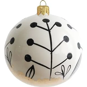 Vánoční ozdoba s dekorem rostlinek