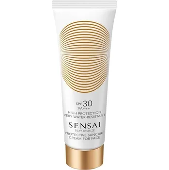 Pleťový krém SENSAI Slunecni-pece Silky-BronzeProtective Suncare Cream for Face SPF 30 50 ml (40 380,00 Kč / 1 l)