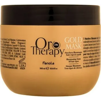 Vlasová regenerace Fanola Oro Therapy Gold Mask rozjasňující maska