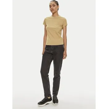 Oblečení a móda Calvin Klein T-Shirt Nano Logo K20K207212 Béžová Slim Fit XL