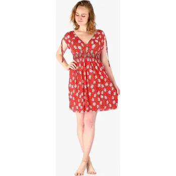 Dámské šaty Dámské šaty KAY flowers červené I.