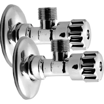 Aqualine Multiturn Rohový ventil 1/2"x3/8", pár, chrom, 5316