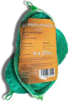 Síť proti ptákům Síť proti ptákům 7 g/m2 17 mm 4 x 20 m zelená