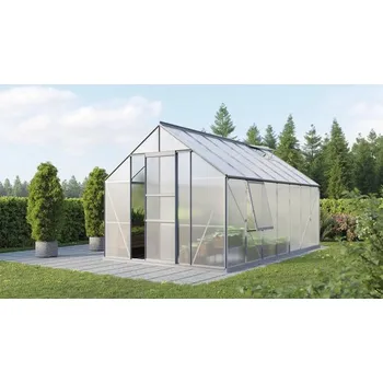 Pěstitelství Skleník Vitavia Meridian 1 11500 polykarbonát 6 mm 257 x 445 cm hliník