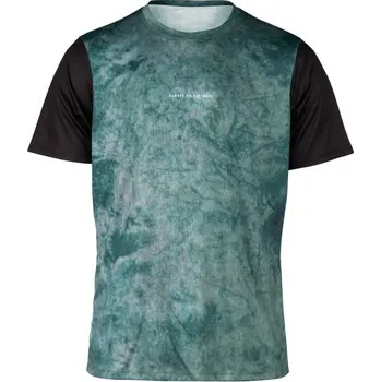 cyklistický dres FORCE Pánský dres s krátkým rukávem FORCE MTB MOVE, tmavě zelený - 3XL