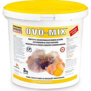 Krmivo pro ptáka OVO-MIX - první potrava pro holoubata, kuřátka, křepelky a jiné ptactvo Ovomix 3 kg