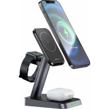 Bezdrátová nabíječka 3 v 1 Acefast E3 7,5 W, MagSafe (černá)