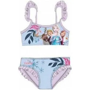 Dívčí plavky DIFUZED - Dívčí dvoudílné plavky Ledové království - Frozen Elsa a Anna - sv. fialové 122 - 128