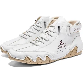 Pánská běžecká obuv Pánské kotníkové boty s asymetrickou podrážkou Barva: Bílá, Velikost: 45